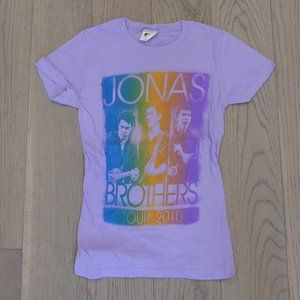 Jonas Brothers Tour 2010 Bay Island Sportswear Purple Small T-Shirt